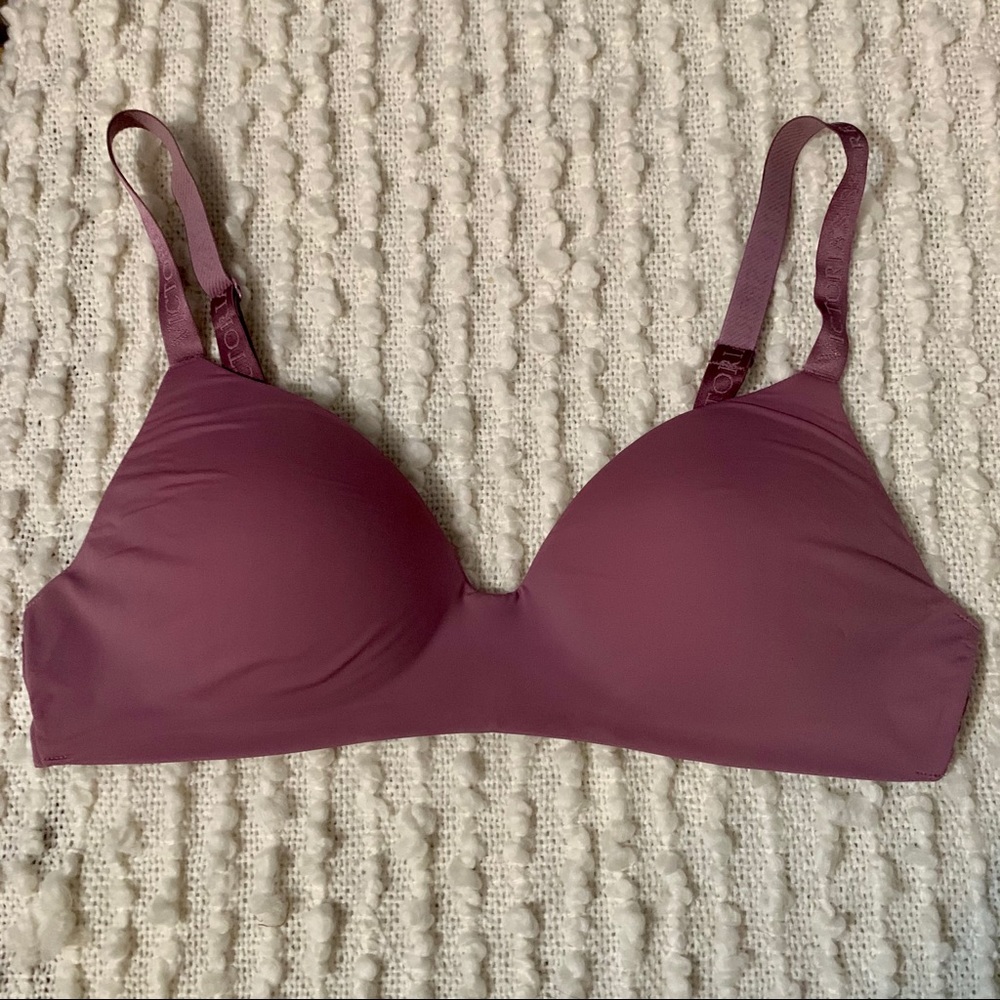 VS lightly lined wireless tshirt bra- 36C mauve